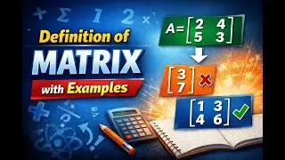 Definition of matrix with examples