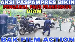 Pengawalan VIP💥Momen Paus Fransiskus Temui Tokoh Antar Agama Di Masjid Istiqlal Jakarta🇲🇨