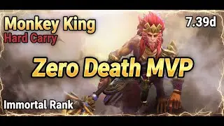 Beyond GODLIKE Monkey King is untouchable! Immortal Ranked Match, 7.39d