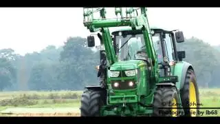 Mähen|John Deere 6105M+Krone Active Mow 320|HD|Canon