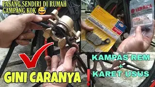 GANTI KAMPAS REM DEPAN NEW JUPITER MX 135 | GANTI SENDIRI DI RUMAH - MUDAH KOK❗