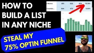 How To Build A List In Any Niche - STEAL MY 75% OPTIN FUNNEL