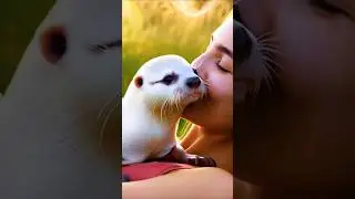 These Otters&rsquo; Hearts Are Full 🦦❤️#HeartsFull #OtterLove #PeacefulPets
