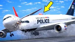 Airplane Crash Compilation: 7 Cinematic Aeroplane Crash Scenes In GTA 5 (Best of January 2026) #4