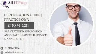 📌 C_FSM_2211 Sample Q&A & Overview &ndash; SAP Field Service Management