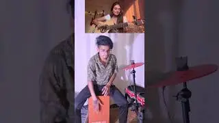pasoori cajon cover with mihika ✨.       #music #fingerstyleguitar #cajon #mihika