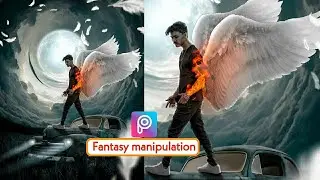 PicsArt Fantasy Manipulation | PicsArt Fire & Wings photo Editing Tutorial