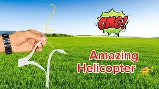 How to make paper Helicopter 🚁 , flying helicopter , paper craft ideas , notebook paper plane flying