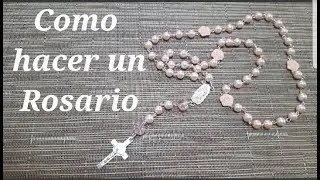 Como hacer un rosario con perlas