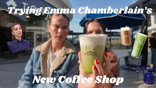 Trying Emma Chamberlains NEW Coffee Shop in LA...