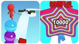 Noob vs Pro Stack Rider Vs Layer Man Run Lv9999 Max mobile Gameplay forToday