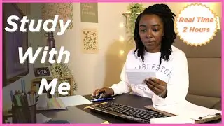 2-HOUR POMODORO STUDY WITH ME / 50/10 Pomodoro with timer / No music / Early Morning / GRE Study