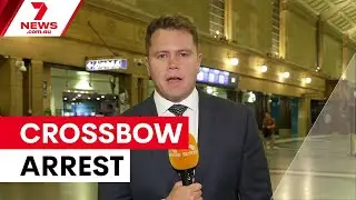 Man arrested with crossbow at Adelaide station | 7NEWS