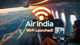 Air India Soars into History! 🇮🇳 India&rsquo;s First In-Flight Wi-Fi by Tata | Digital India in the Sky ✈️