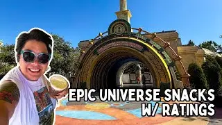 Epic Universe Snacks w/ Ratings: Butterbeer Crepe, Burning Cheese Bites, Pizza Moon, and More!