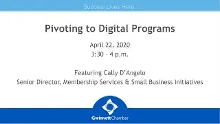 Pivoting to Digital Events 04/22/2019