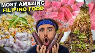 Canadian Cooks Coconut Kinilaw & Deep Fried Eggplant! | Raw Tuna Cooked with Spicy Vinegar 🇵🇭