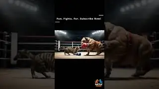 Epic Bulldog vs  Cat Boxing Showdown