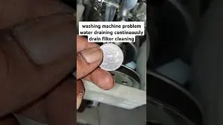 washing machine problem water draining continuously drain filter cleaning #ifb #service #india
