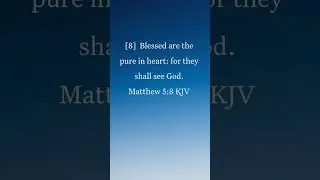 BIBLE AUDIO MATTHEW 5:8 || God's Word - Bible Stories #Shorts
