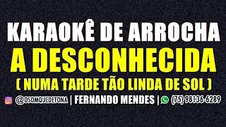 KARAOKÊ DE ARROCHA - A DESCONHECIDA - NUMA TARDE TÃO LINDA DE SOL (FERNANDO MENDES)