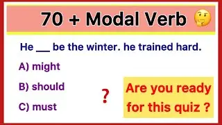 85 Modal Verbs Quiz | English Grammar MCQs with Answers for Competitive Exams