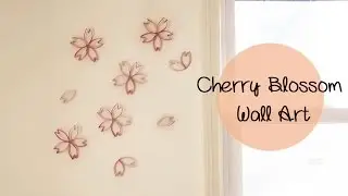 Decorative Cherry Blossom Wall Art Using Toilet Paper Rolls - Upcycle DIY | Sunny DIY