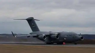 LOWL (LNZ) Linz Airport - 09.01.2022 - USAF - C17A Globemaster III