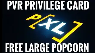 БЕСПЛАТНЫЙ большой попкорн, PVR PXL и карта привилегий