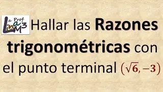 Razones trigonométricas dado un punto | La Prof Lina M3