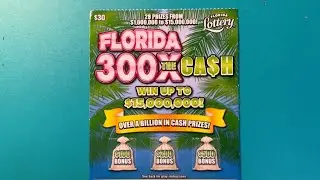 300X THE CASH SCRATCH OFF FROM THE FLORIDA LOTTERY