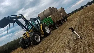 Zwożenie Słomy & Podorywka 2021 ☆ Renault 103.14 Turbo ☆ Agro_Karaś & AgroKazik