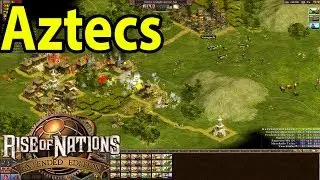 Rise Of Nations : Extended Edition Six Player Skirmish Free For All Gameplay (Aztecs)