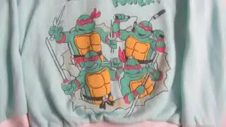 Tmnt Teenage Mutant Ninja Turtles Vintage Knock Off Turtle Power Sweater