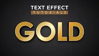 🔥 Adobe Illustrator Gold Text Effect Tutorial | Learn to create golden text in Illustrator