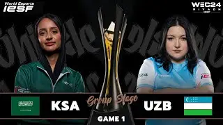 SAUDI ARABIA vs UZBEKISTAN - Game 1 | Group Stage MLBB WOMEN - IESF WEC24 Riyadh