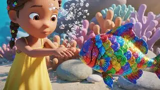 Seis pececitos nadan, nadan, nadan | Rimas Infantiles y Canciones para Niños