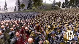 19.000 Dwarven Captains vs 19.000 Wolverines- Ultimate Epic Battle Simulator 2- UEBS 2