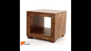 Machina Meble Lagos Cube Stolik Lite Drewno Sheesham