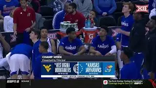 West Virginia vs Kansas Mens Basketball Highlights