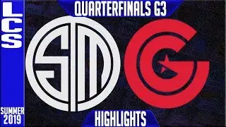 TSM vs CG Highlights Game 3 | LCS Summer 2019 Playoffs Quarterfinals  Team Solomid vs Clutch Gaming