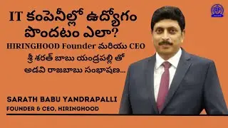 HOW TO GET IT JOB | INT WITH Y SARATH BABU | FOUNDER AND CEO | HIRINGHOOD