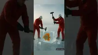 Frozen Fish Rescue 🧊🐟 | You Won&rsquo;t Believe What Happened Next! #shortsfeed #animals #aistory #fish