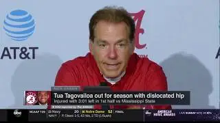 [BREAKING NEWS] Tua Tagovailoa out for season with dislocated hip