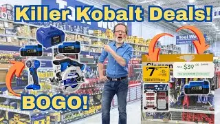 Распродажа электроинструментов Killer Kobalt и безумные предложения на аккумуляторы в Lowe's!