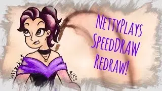 SpeedDRAW/PAINT: Netty Plays! (Princess Fan Art) | A11y Kat