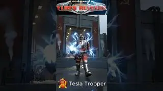 TESLA TROOPER Red Alert 2 Unit from Soviet Faction ⚡ #shorts