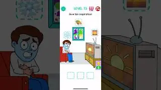 Give him inspiration! 😍 Emoji Story: Tricky Puzzles | Level 73 |