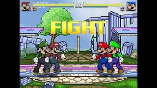 Batalha de MUGEN #34: SSBB Mario Bros vs SSB Mario Bros(New)