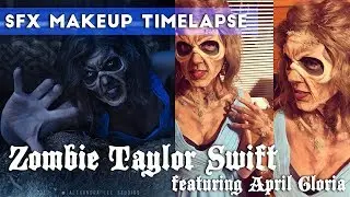 Zombie Taylor Swift SFX makeup featuring April Gloria | Time-lapse